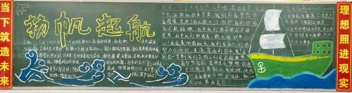 周南石燕湖中学2019年度下学期第一次黑板报展示