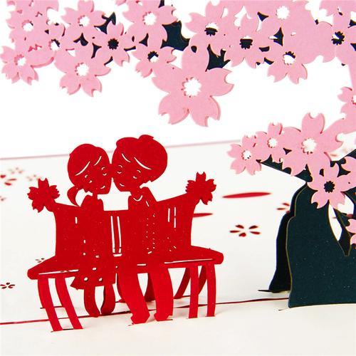 韩创意婚礼祝福贺卡闺蜜新人结婚礼物装饰卡片精致镂空烫金屏风