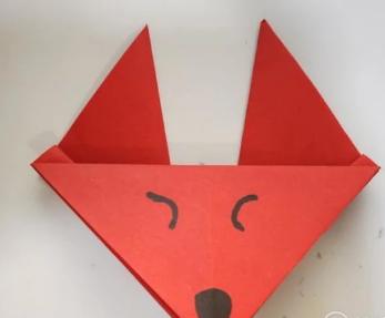折纸教育简单狐狸头