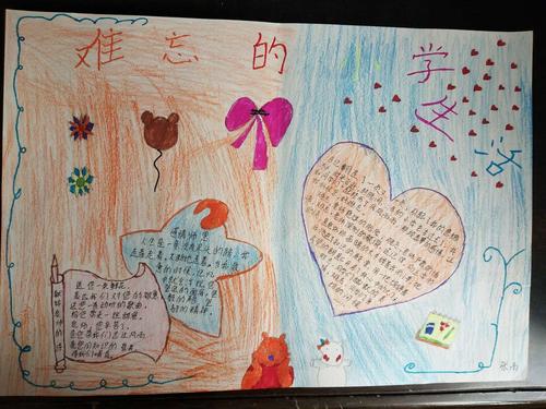 年级八班难忘的小学生活手抄报展示 写美篇  从今以后那一张张可爱