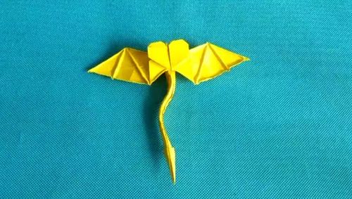 折纸王子教你折带翅膀尾巴的恶魔之心6-4折纸恶魔之心第二款