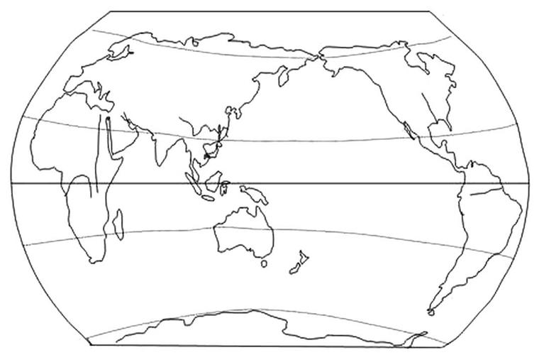 世界地图简笔画 世界地图简笔画 手绘图手绘简易世界地图