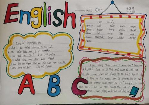 疫起话英语  记高新区实验小学六年级英语手抄报作业展示 写