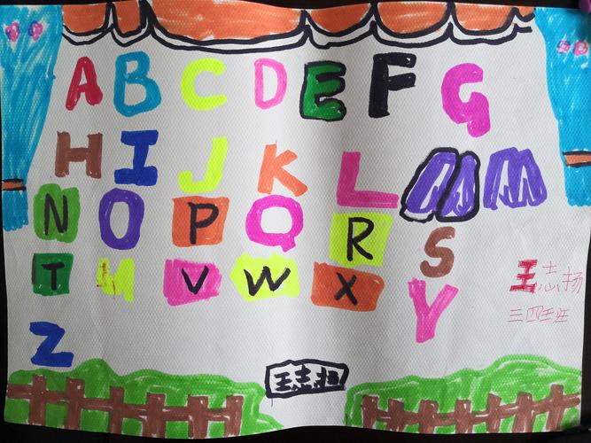 中文手抄报孩子们办的各有特色可是26个字母的英文手抄报大家见