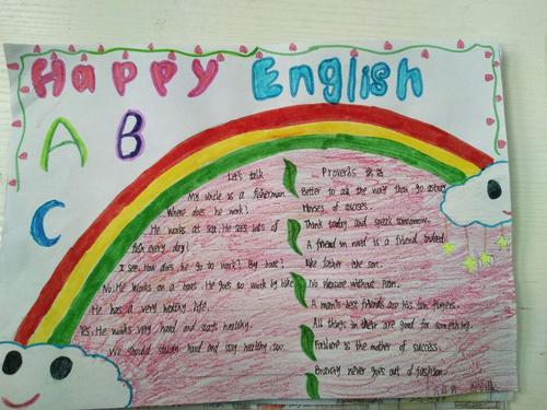 六年级快乐学英语手抄报作品 写美篇此次活动不仅挖掘了学生的创造