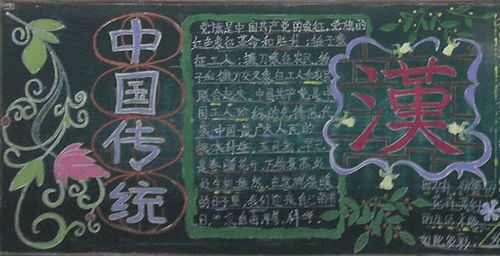中国传统文化黑板报资料汉文化