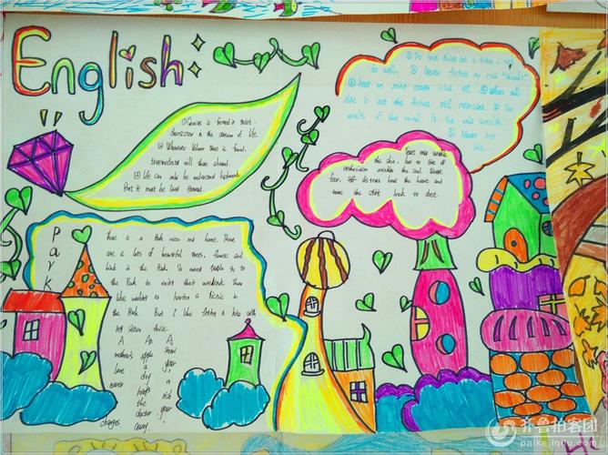 培养学生学习英语的热情以及英语素养让学生亲手制作英语手抄报丰富
