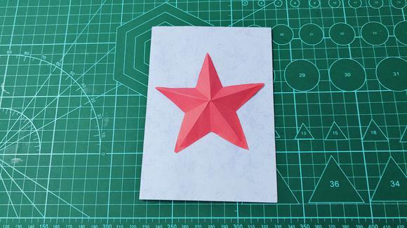国庆节主题贺卡折纸 做法简单易学可以当小朋友的手工作业
