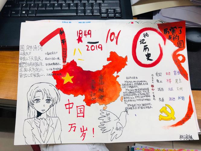 手抄报篇 写美篇      为庆祝中华人民共和国成立七十周年歌颂建国