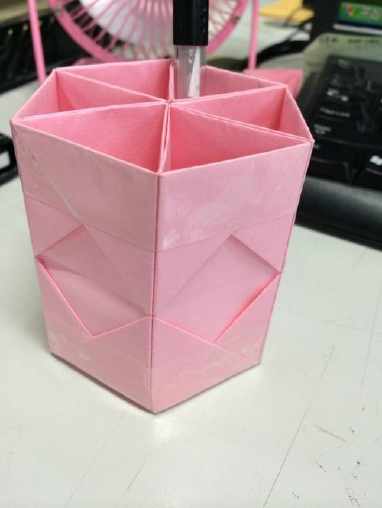 正方形折纸折收纳盒 手工折纸大全-蒲城教育文学网