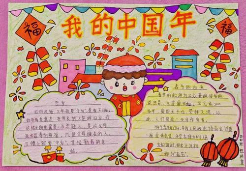 以我的中国年为题画一幅手抄报我的中国年手抄报