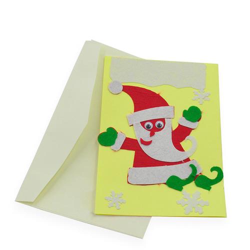 韩国创意幼儿园手工贺卡diy材料包儿童生日圣诞通用小贺卡片大号-图1