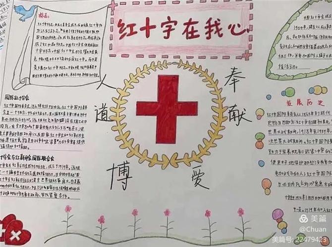 2第二张1第一张世界红十字日手抄报怎么画