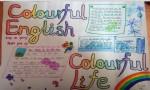 colorful english colorful life英语手抄报版面设计图