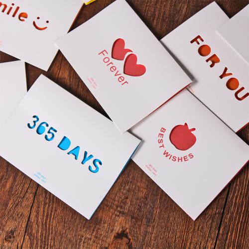 韩国新款 创意对折带信封卡通六一儿童节小卡片 通用小贺卡批发价