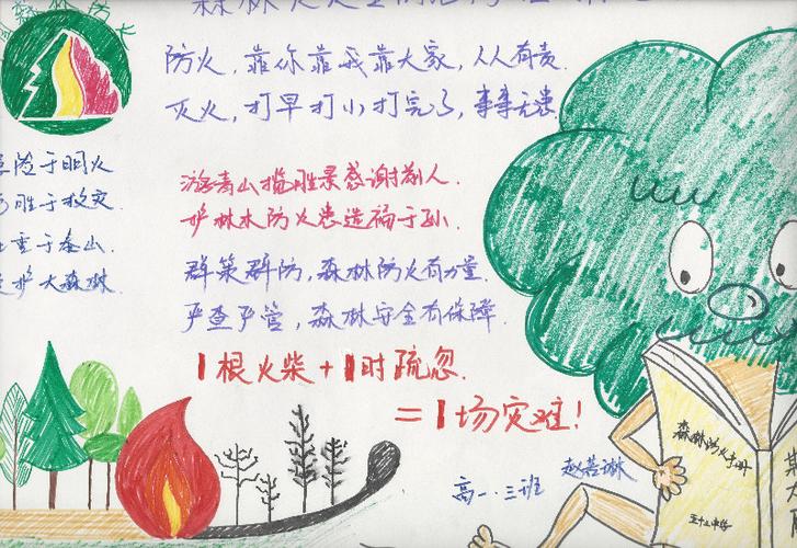 2019年森林防火手抄报 - 沈阳市第五十三中学 - 沈阳教育资源公共服务