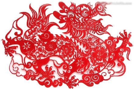 绘画参考 中国龙纹剪纸欣赏 剪纸 paper-cuts 是中国最为流行的