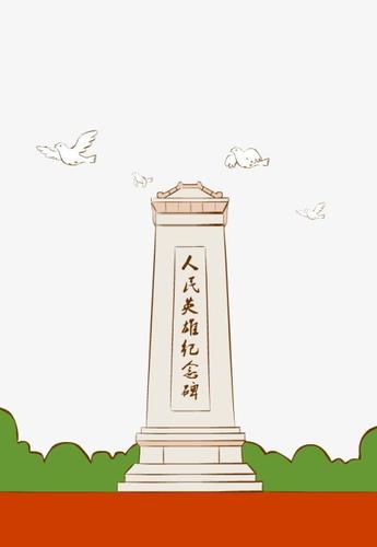 渡江纪念碑简笔画图片