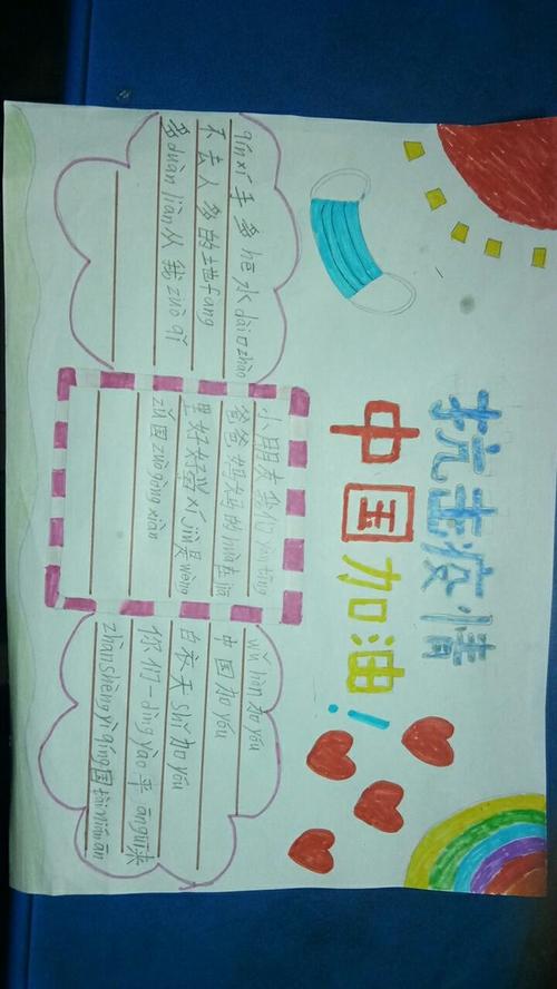 江庄镇高村小学组织小学生通过在家创作手抄报为祖国母亲加油