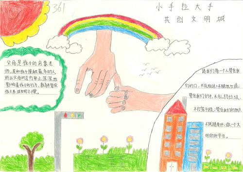 共创文明家庭--文山市第一初级中学学生手抄报作品欣赏 - 美篇