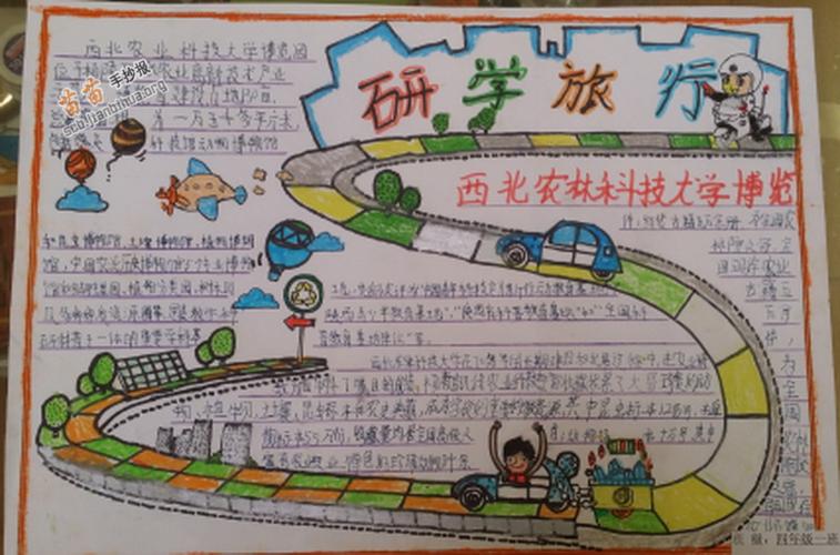 内容美丽中国研学活动手抄报图片关于研学之旅的手抄报简单又漂亮