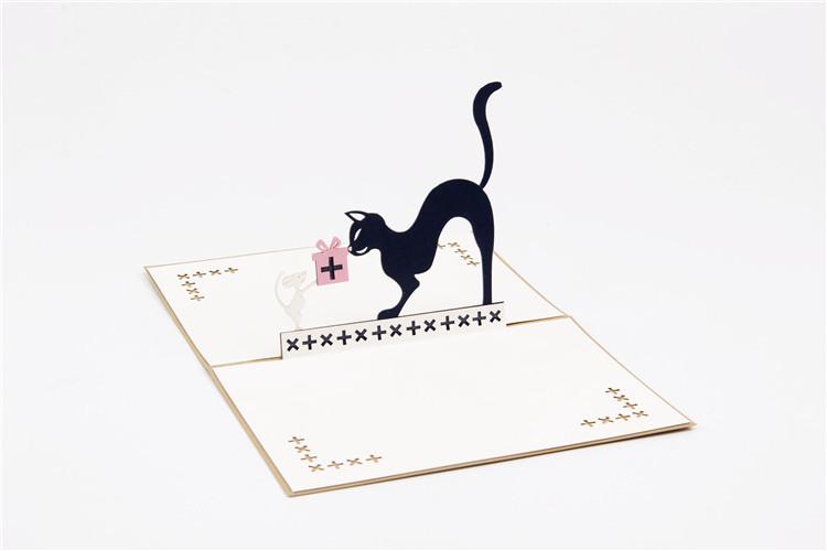 猫和老鼠立体贺卡3d明信片卡通动漫毕业季礼物送礼物特别节日礼物