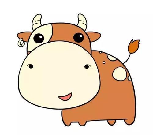 奶牛简笔画实例及步骤简笔画牛儿奶牛简笔画卡通漫画动物头像大全图