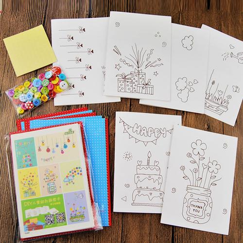 制作材料幼儿园送女老师立体创意自制感谢卡片 diy 教师节贺卡手工
