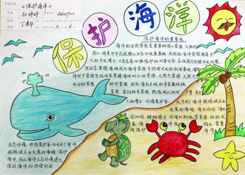 二年级有趣的海洋主题手抄报 有趣的汉字手抄报