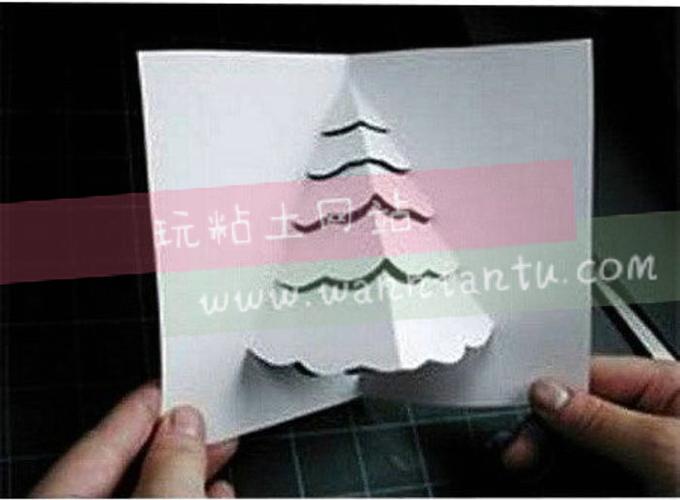 手工折纸立体圣诞贺卡