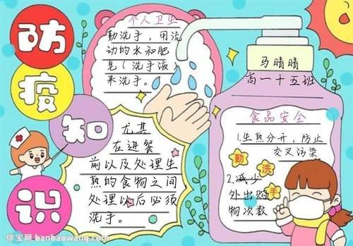 安阳县高级中学食品卫生安全与防疫知识手抄报制作比赛