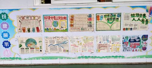 安吉县孝丰中学举行垃圾分类全民行动手抄报优秀作品展