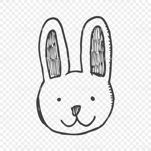 兔子头饰打印图片