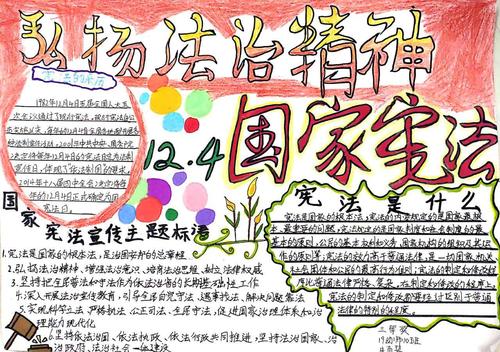 其它 贵州省旅游学校宪法手抄报活动比赛 写美篇宪法constitution又