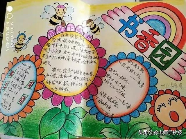文库4月23日世界读书日手抄报简单实用模板中小学生绘画作业提前收藏