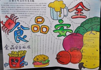 饮食安全手抄报中国传统手抄报图片食品安全手抄报健康饮食饮食安全手
