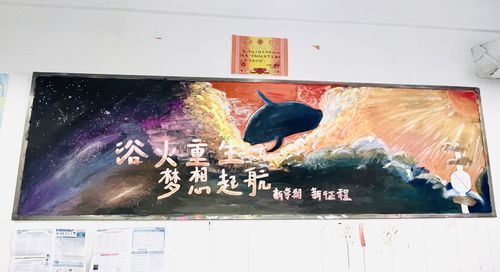 奋斗正当时追梦再出发 郑州市第107高级中学开展新学期黑板报