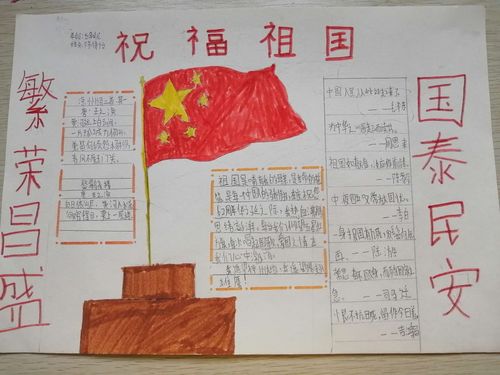 我爱您中国 ---哑柏镇六屯小学开展迎国庆手抄报活动