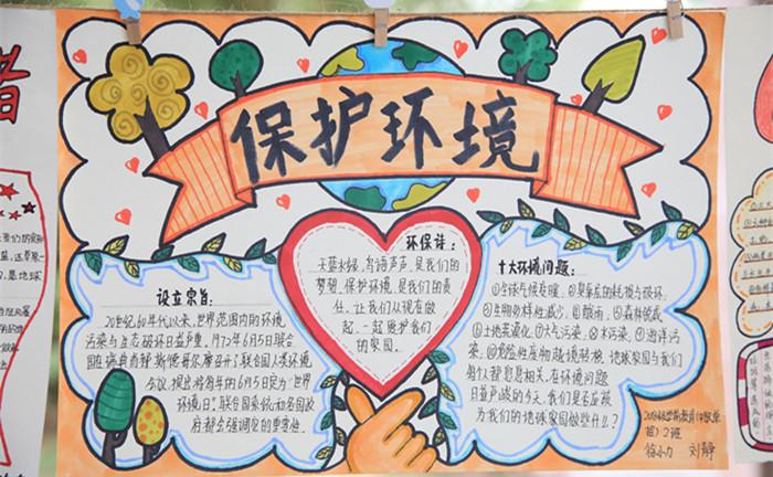学前教育系团总支开展美丽中国我是行动者65世界环境日手抄报宣传活动