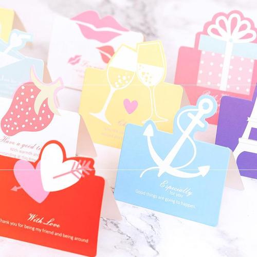 韩国爱心立体镂空贺卡送小孩烘焙鲜花店生日送人感谢祝福卡片