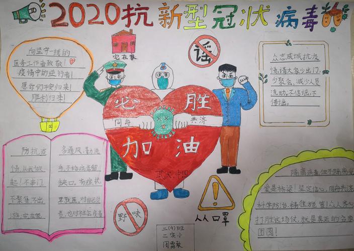 带来的有关2020关于疫情手抄报我爱祖国武汉加油疫情手抄报图片素材