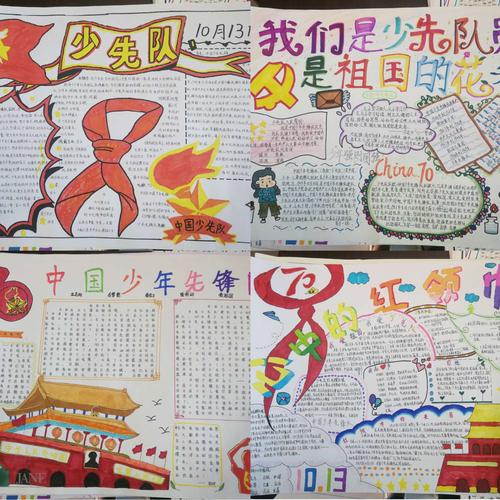手抄报比赛 写美篇  为了隆重庆祝中国少年先锋队建队70周年引导队员
