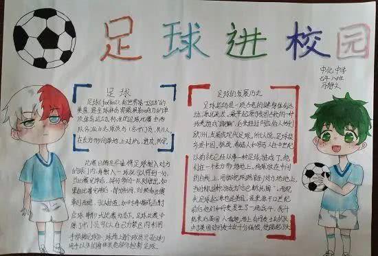 校园足球文化制作快乐足球手抄报足球手抄报设计关于足球的手抄报图片