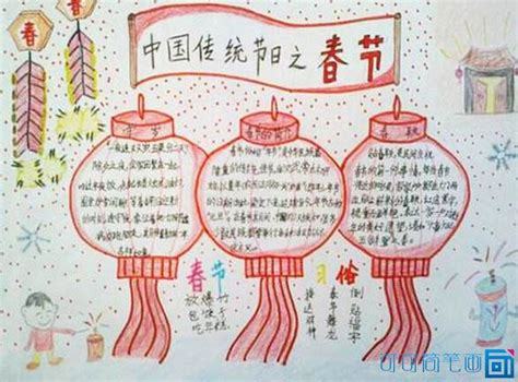 中国传统节日春节手抄报可可
