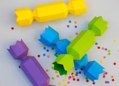 创意折纸教程图解-糖果包装盒