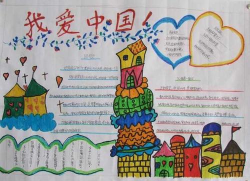 小学生爱国主题手抄报图片-我爱中国