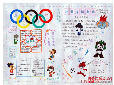 中国人才网 手抄报 2016年巴西奥运会手抄报图片素材 2016里约