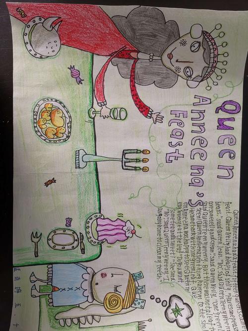 写美篇五年级同学的手抄报主题为英语绘本故事