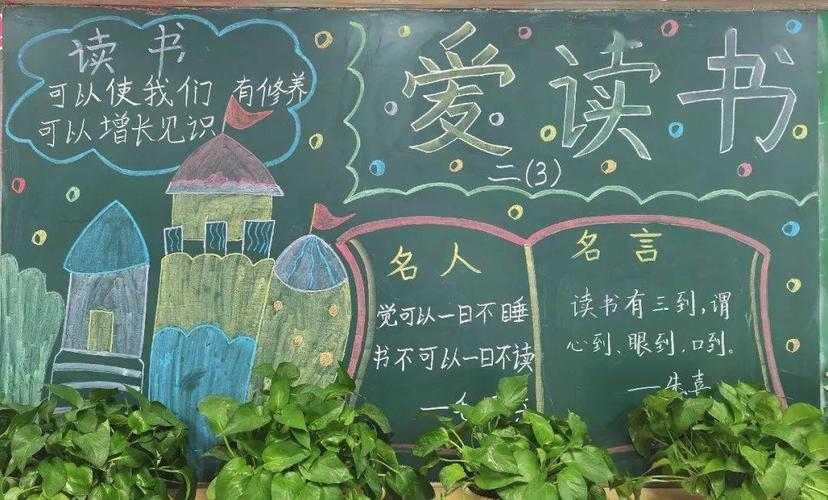 阅读促成长上海市莘城学校读书节黑板报展示活动