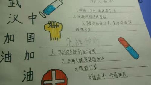 李家庄小学六年级师生抗击新型冠状病毒肺炎手抄报精彩展示